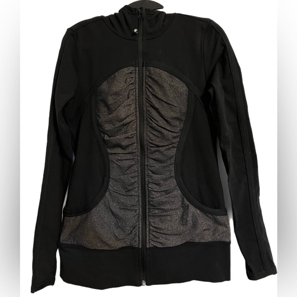 Lululemon black Zip up with hood